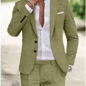 ÉDOUARD｜costume de luxe en lin pour homme - édition automne