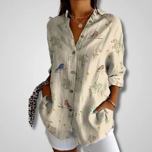 Bente™ – Chemise florale légère à boutons pour un style naturel et fluide