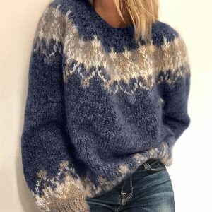 Pull chaud en tricot pour femmes | Parfait pour l'hiver