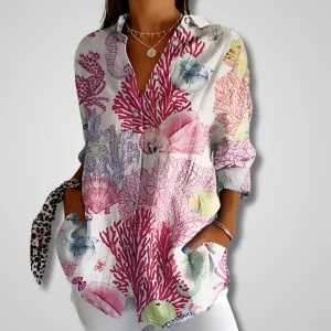 Ellinor™ – Chemise florale légère à boutons pour un style raffiné et fluide