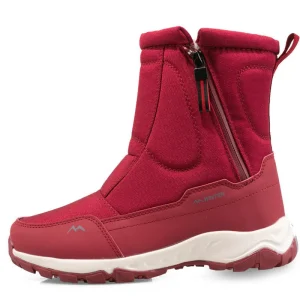 Bottes d'hiver pour femmes avec fermeture éclair latérale - Bottes de neige imperméables, antidérapantes et durables avec doublure chaude