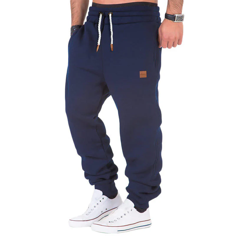 Max Comfort | Pantalon de jogging uni pour homme avec cordon de serrage et taille élastique – Image 5