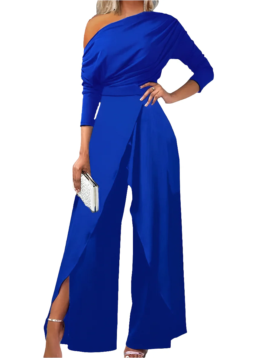 Anne | Combinaison élégante à épaulettes avec fente stylée pour femmes – Image 2