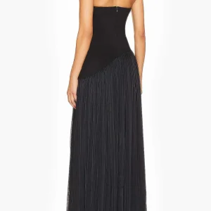 Sasha - Robe longue plissée élégante pour femme - Collection Automne