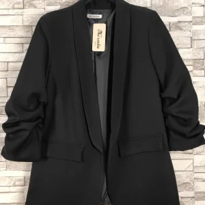 Veste blazer à manche retroussées