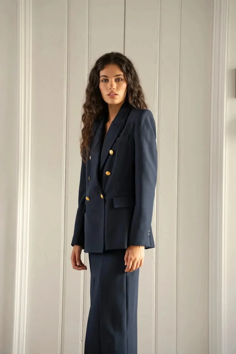 Blazer bleu marine boutons dorés – Image 7