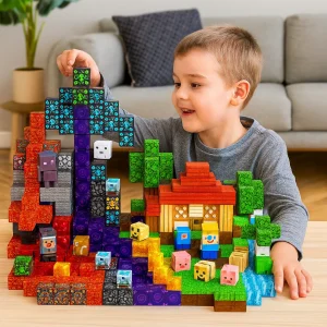 Jeu de blocs de construction magnétiques pour enfants