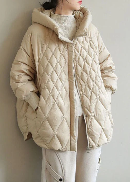 Veste zippée à capuche en duvet de canard pour dames - spéciale hiver – Image 4