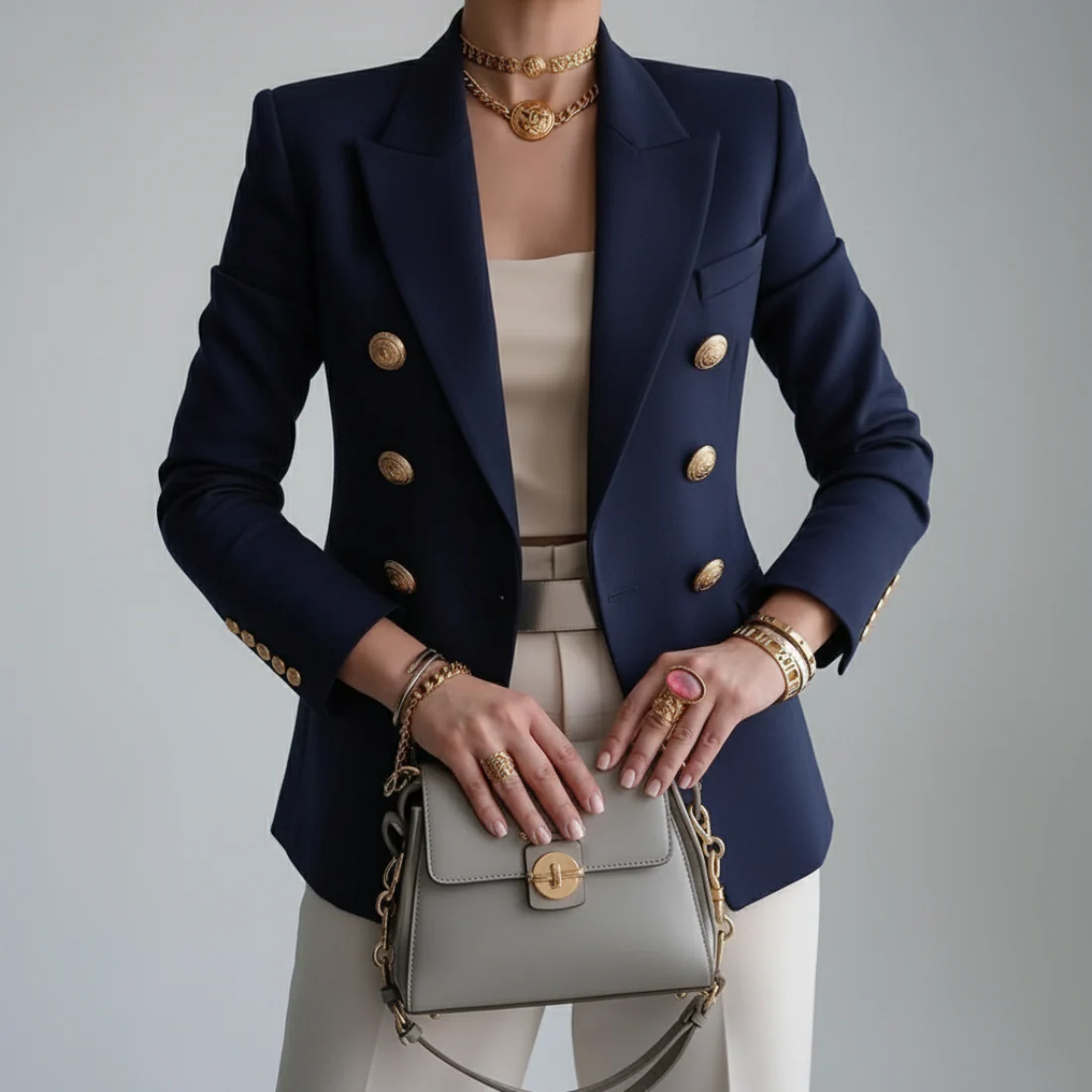 Blazer tailleur pour femme au style décontracté-élégant moderne – Image 3