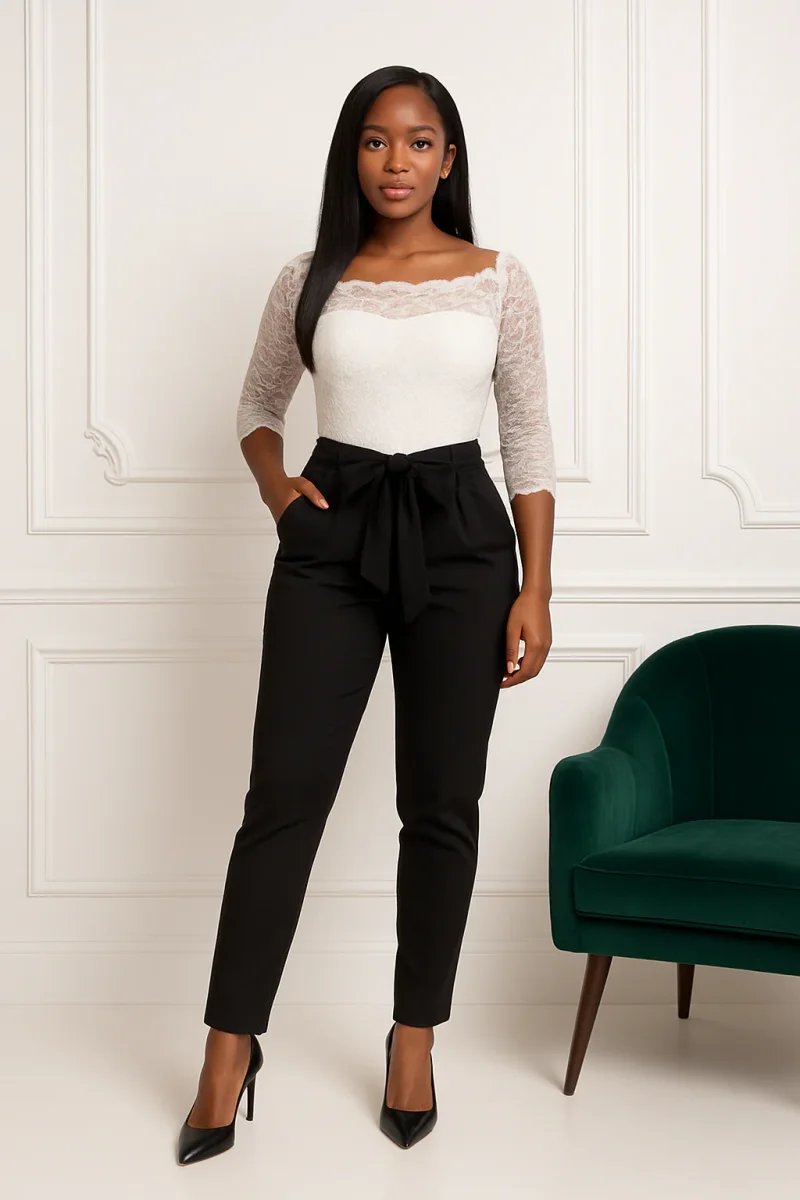 ✨ Combi-pantalon en dentelle – Élégance chic et moderne – Image 2