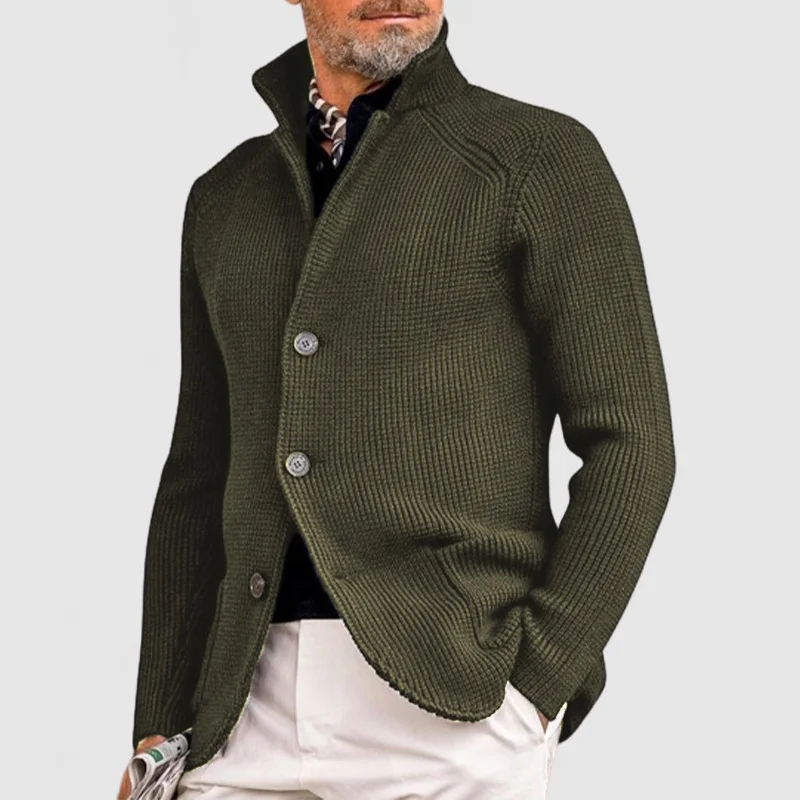 Ramon - Élégante veste en tricot avec capuche pour hommes, spéciale automne – Image 9