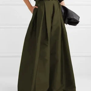 FrenchEva - Élégant pantalon plissé à taille haute et jambe large pour l'automne