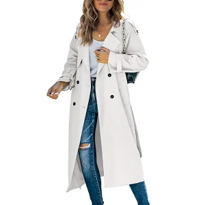 Zara - Trench-coat long d'automne pour femme
