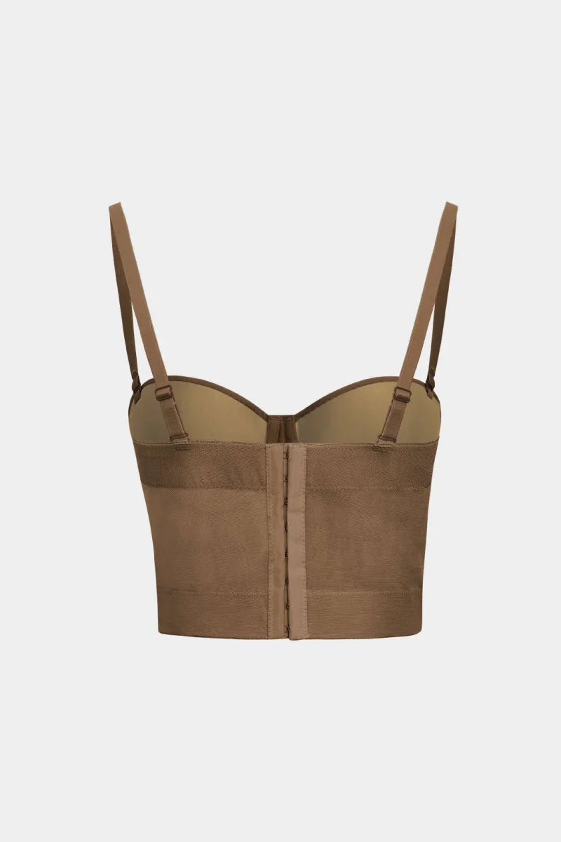 Bustier en maille de luxe avec armatures – Haut transparent ajusté pour femme, idéal pour les occasions spéciales – Image 3