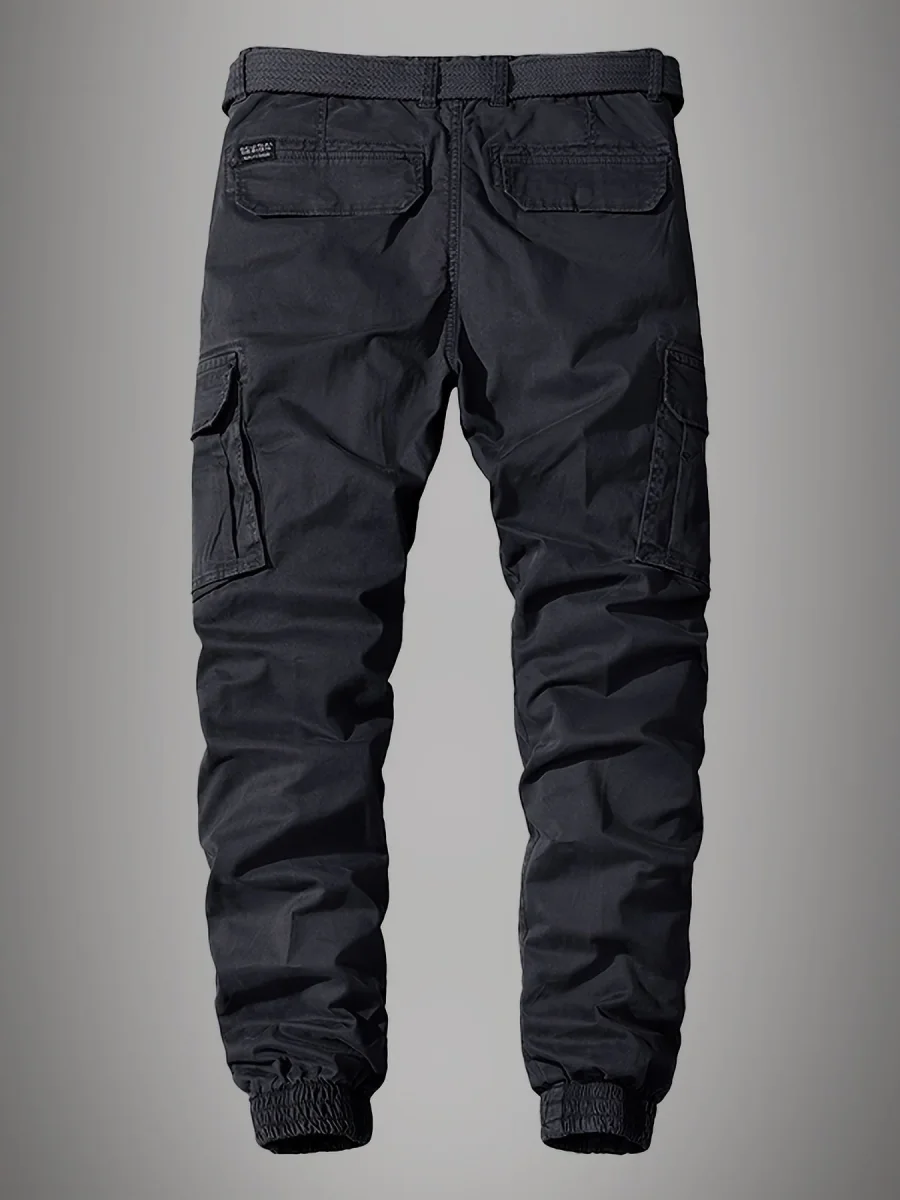 Paweł Cargo Joggers pour hommes – Pantalon multi-poches brodé élégant – Image 7