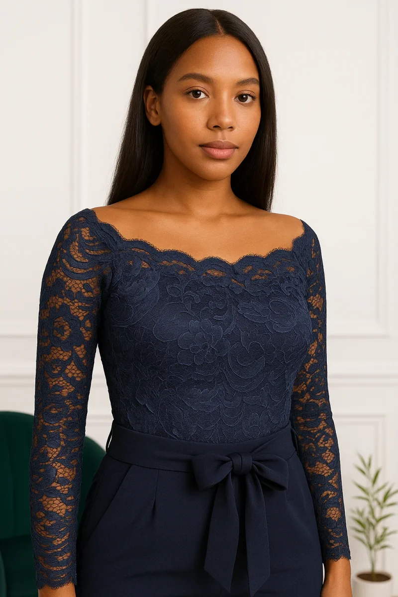 ✨ Combi-pantalon en dentelle – Élégance chic et moderne – Image 5