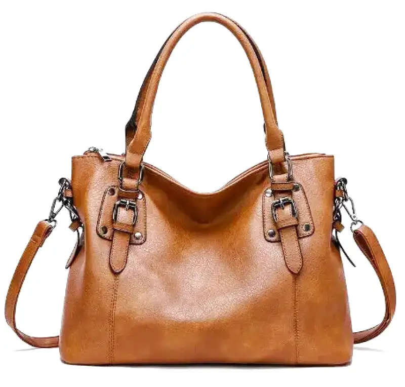 ERATO - Sac à main vintage en cuir souple de grande capacité avec bandoulière – Image 3