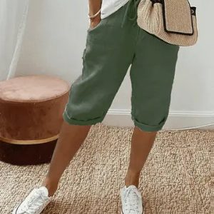 Short femme Rosa en coton‑lin – fluide, léger & tendance été 2025