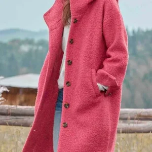 Cardigan flatteur pour femmes avec boutons Veste midi d'hiver