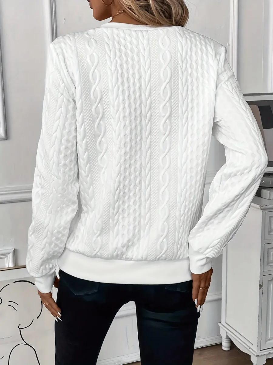 Pull tricoté élégant pour l'automne – Image 3