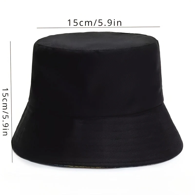 Chapeau Bob Noir Unisexe en Coton pour Toutes Saisons – Image 8