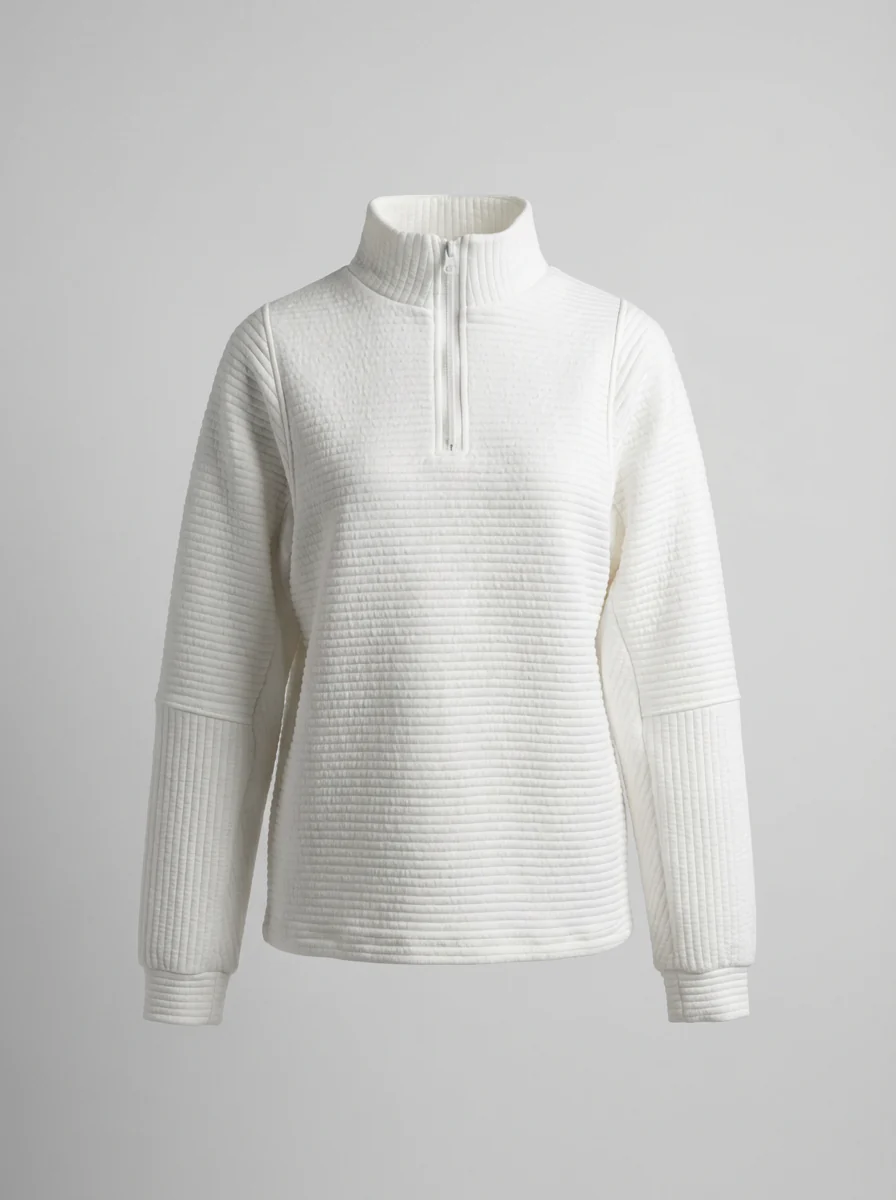 Pull côtelé à demi-zip pour femme – Doux, décontracté et parfait pour tous les jours – Image 7