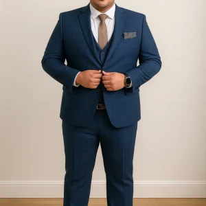 Costume homme bleu à carreaux – Élégance et distinction signées SUITMEN