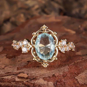 Bague Spark Crystalline Bleue