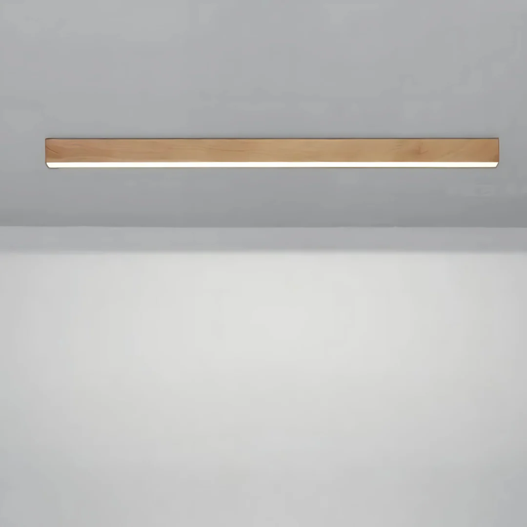 Plafonniers Modernes en Bois Linéaires pour Bar – Image 2