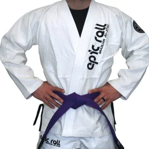 Kimono ( BJJ) Epic Roll Ghost White
