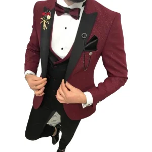 Smoking homme slim pailleté