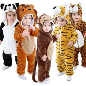 JungleBuddies Baby Onesies - Combinaisons d'animaux mignons pour votre tout-petit
