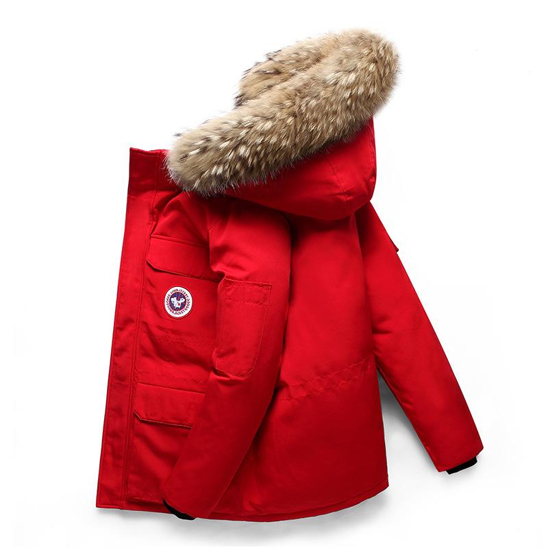 Parka Homme Chaude et Epaisse Veste d'Hiver Confortable avec Capuche en Fourrure – Image 7