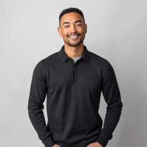 Pull-over polo d'automne pour hommes