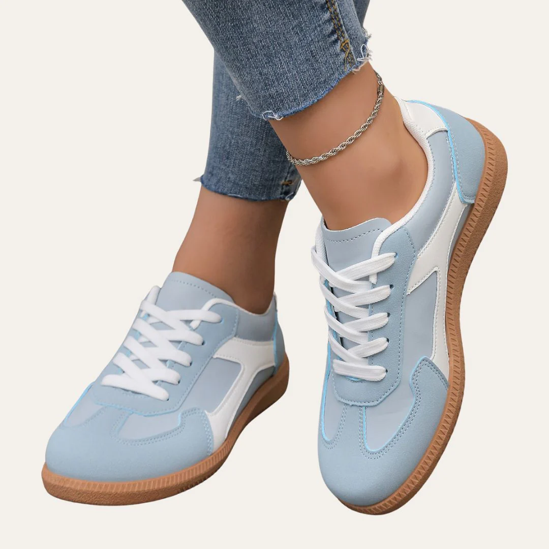 Baskets orthopédiques en cuir pour femmes - Chaussures de loisirs confortables avec voûte plantaire, semelle souple & forme ergonomique – Image 6
