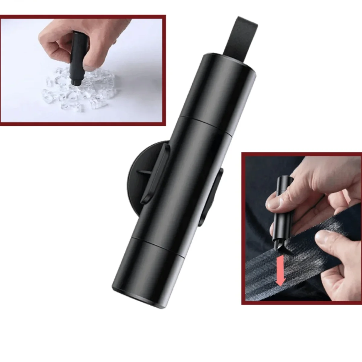 SafeKey | Outil d'urgence 2-en-1 | Brise-vitre et coupeur de sécurité – Image 2