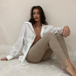 Leggings à côtes et à talons