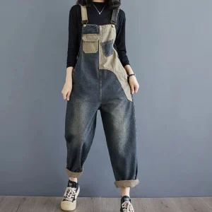 AGATA - Combinaison d'été élégante en denim pour femmes