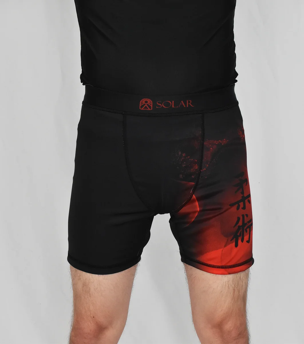 Shorts de Compression - Noir et rouge – Image 4