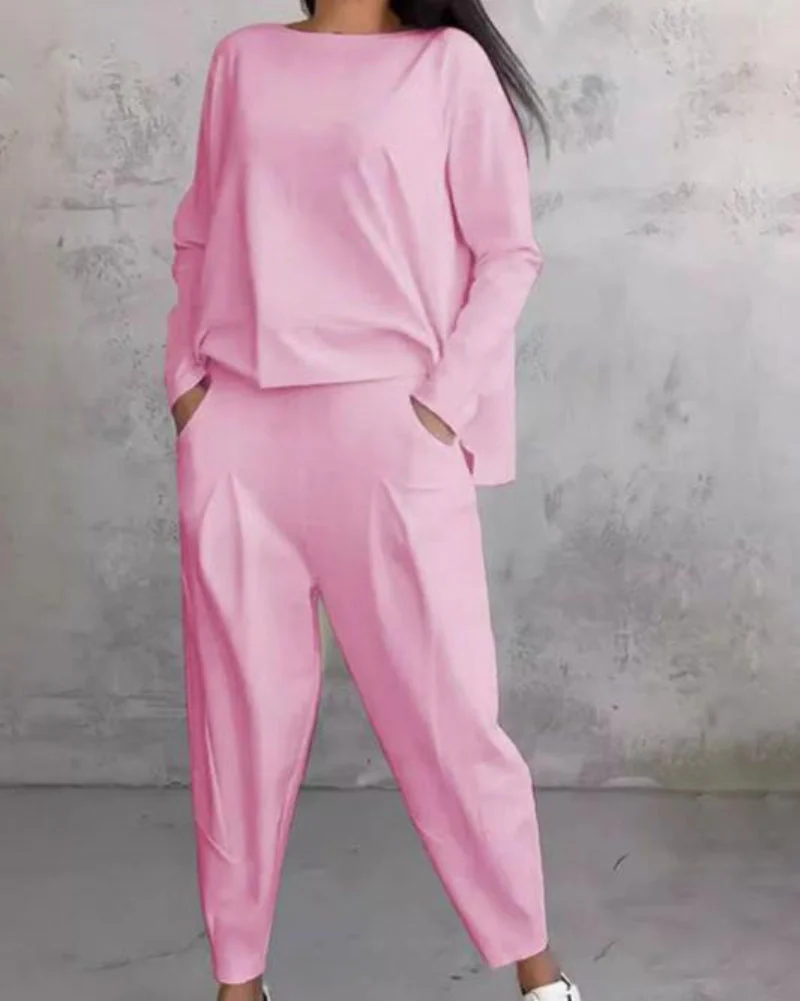 Céleste | Ensemble deux pièces pour femmes avec une coupe confortable - un ensemble élégant pour toutes les occasions – Image 3