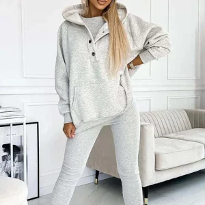 Sweat-shirt d'automne à capuche confortable et décontracté pour femme - Édition Automne 2023