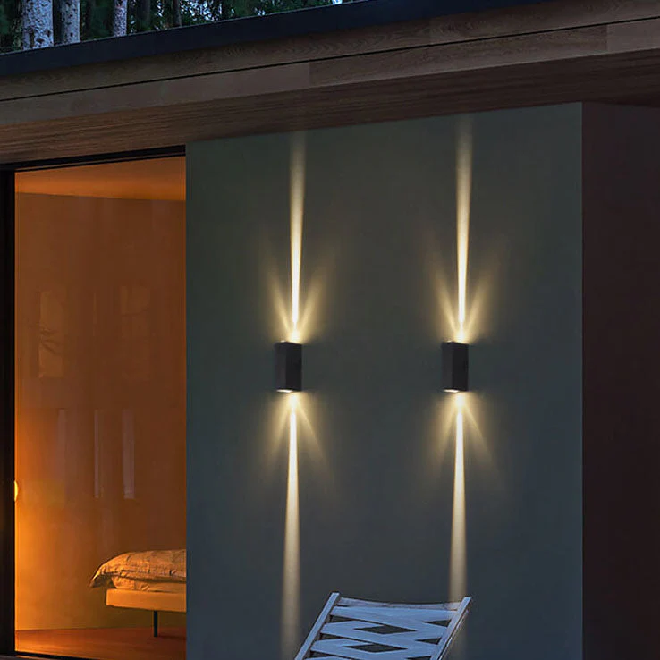 Applique murale moderne LED noire pour l'extérieur – Image 4