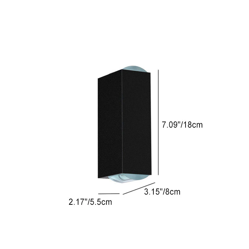 Applique murale moderne LED noire pour l'extérieur – Image 7