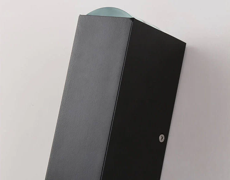 Applique murale moderne LED noire pour l'extérieur – Image 8