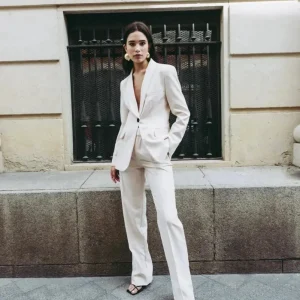 Pantalon Pince Crème