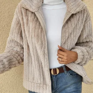 Cardigan en peluche chaud et ultime pour femme