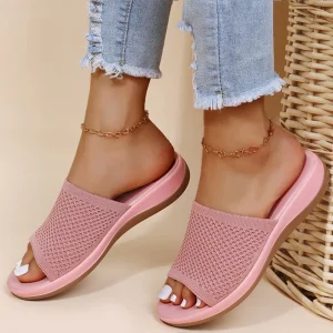 Chaussons orthopédiques en maille pour un port confortable