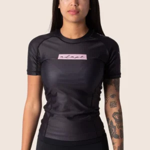 Women's Original Rashguard - Pink on Black