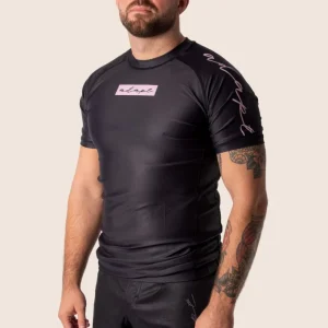 Men’s Original Rashguard - Pink on Black