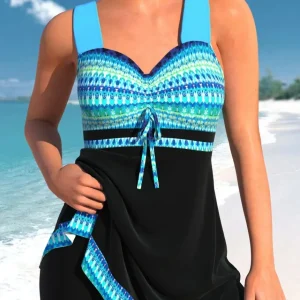 Ensemble Tankini à Motifs pour Femme